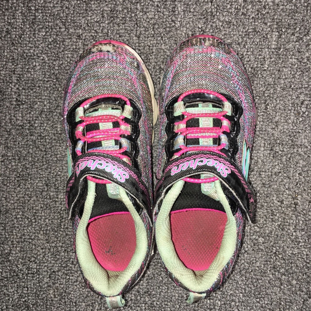 Beautiful multicolored girls sketchers